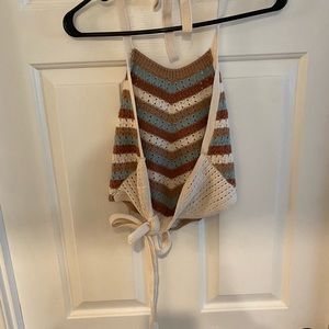 NWOT Pink Lily Knit Crop Top